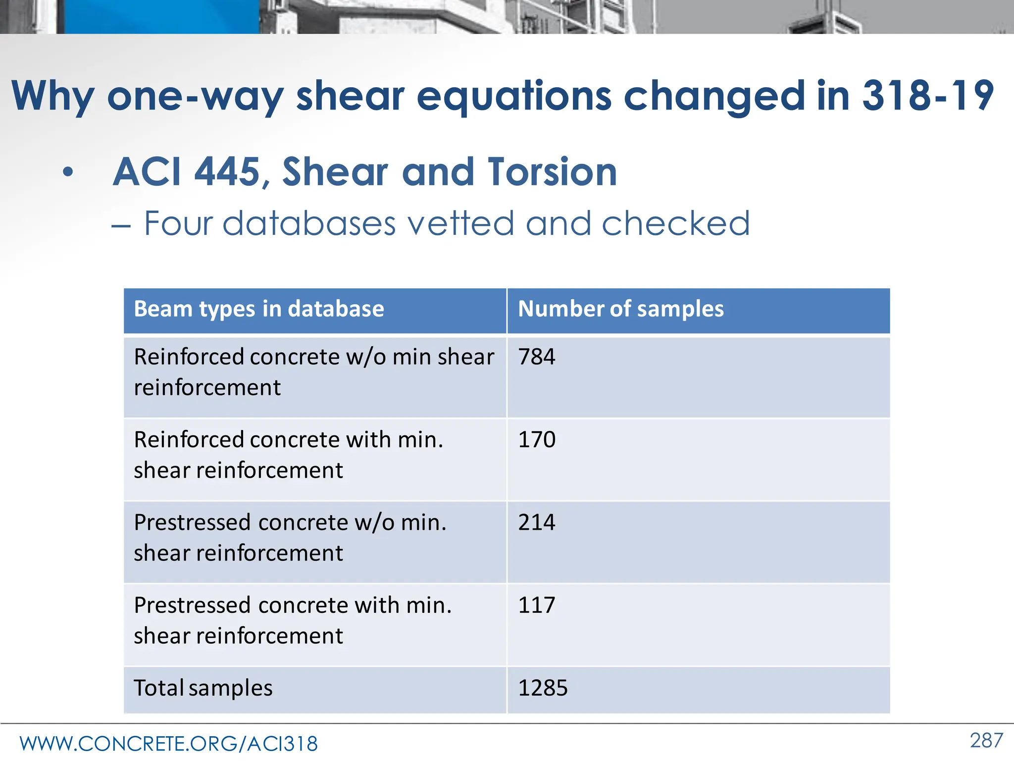 ACI 318-19 Presentation - changes to the concrete design standard | PDF