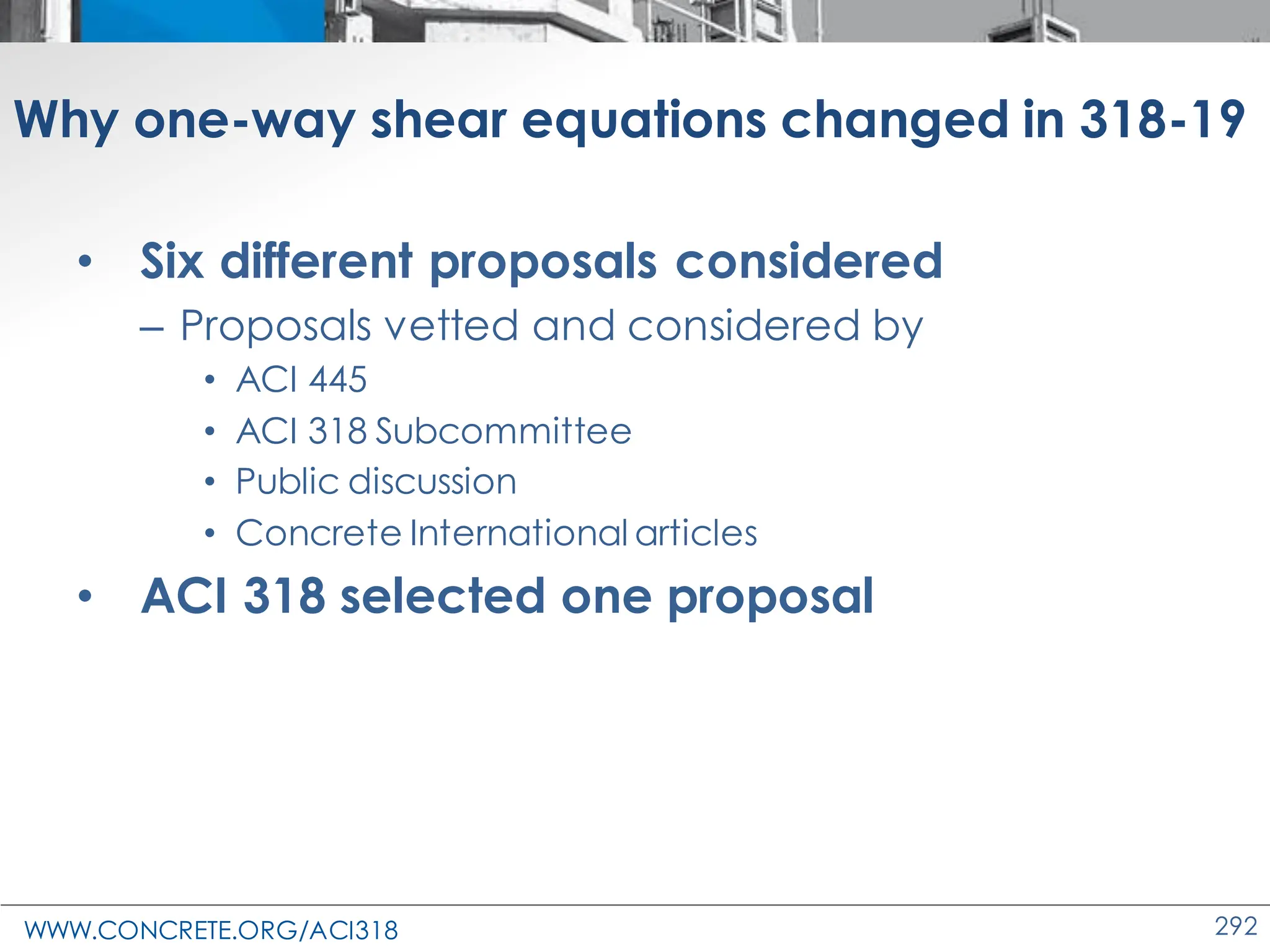 ACI 318-19 Presentation - changes to the concrete design standard | PDF