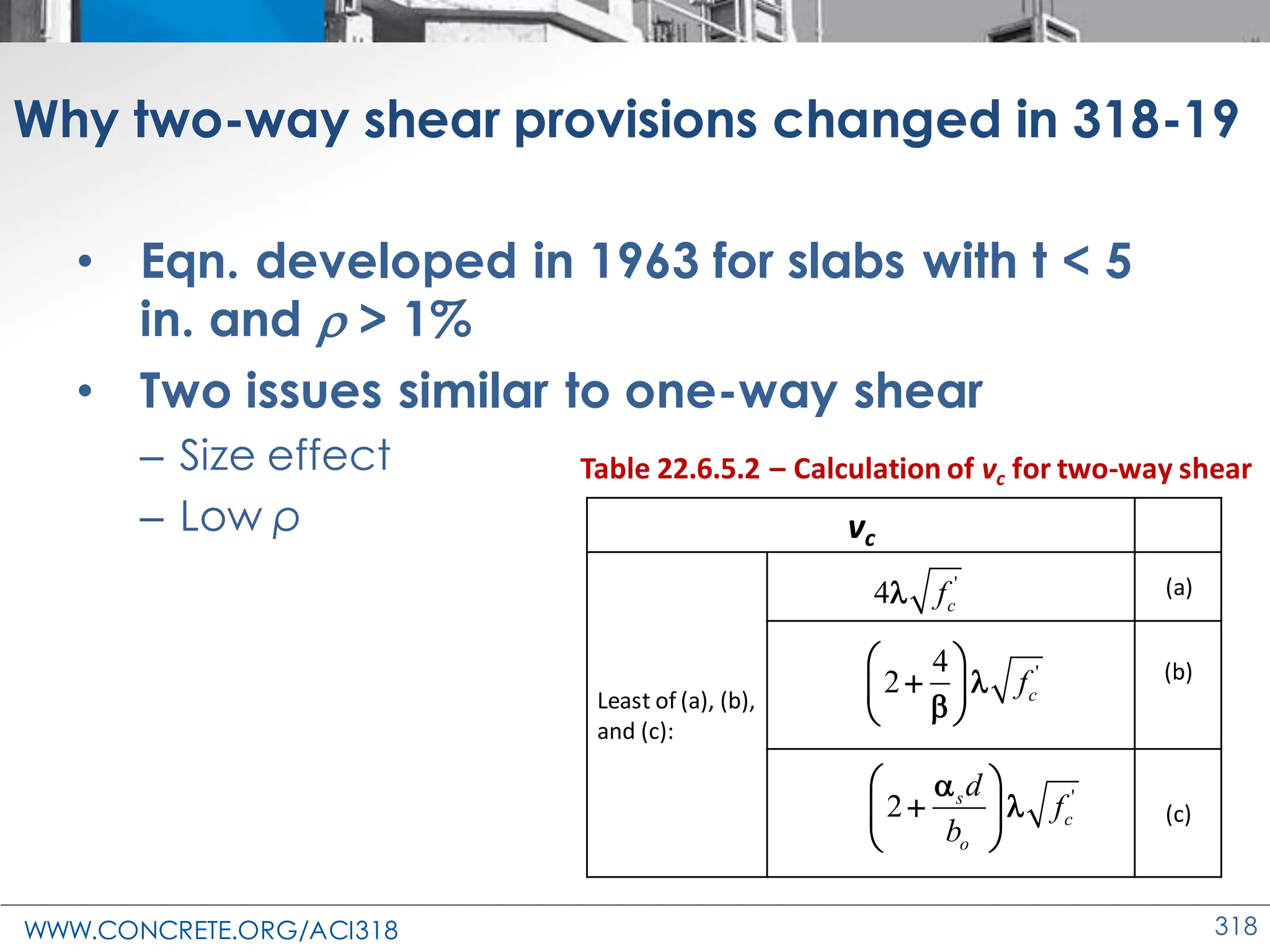 ACI 318-19 Presentation - changes to the concrete design standard | PDF