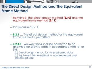 ACI 318-19 Presentation - changes to the concrete design standard | PDF