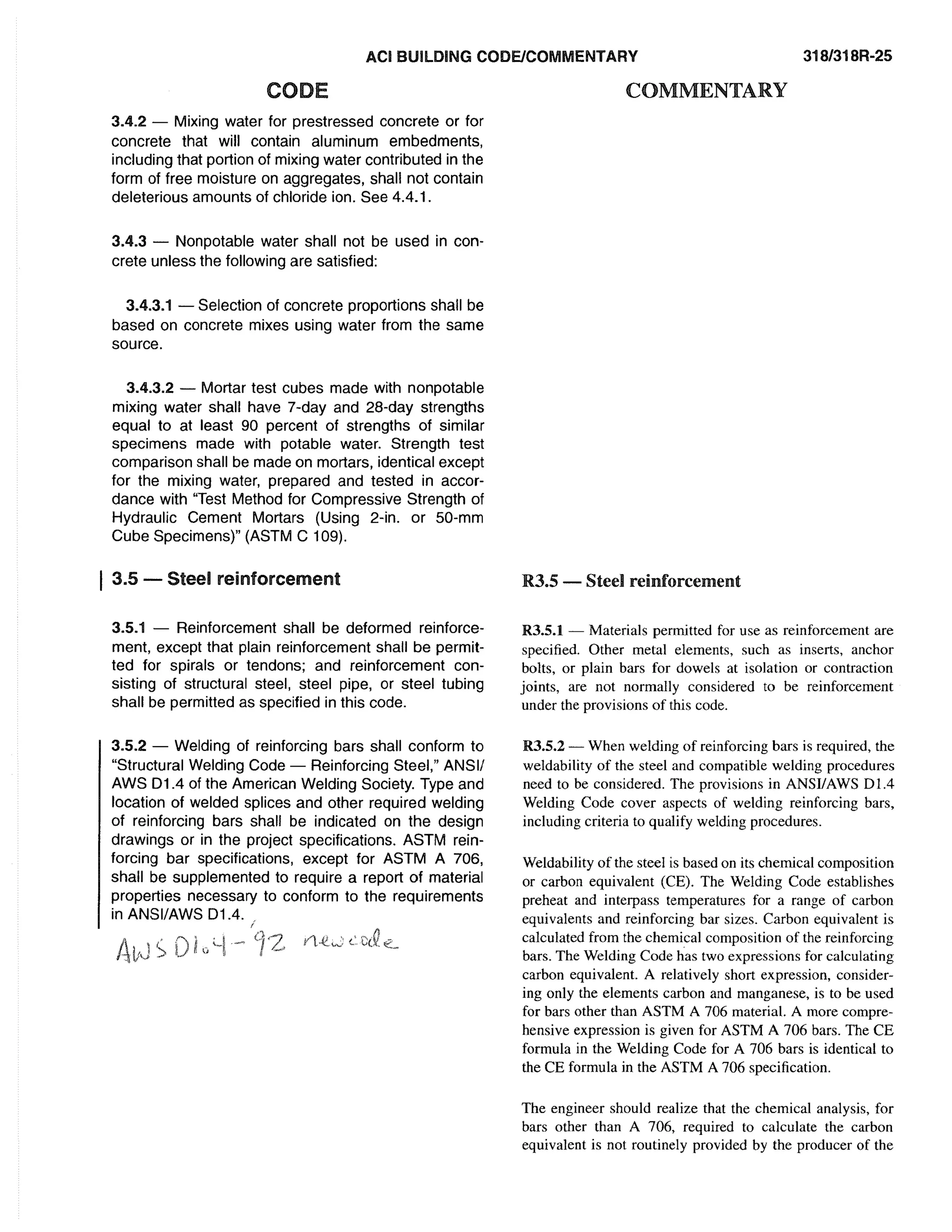 American Concrete Institute ACI 318 Codes | PDF