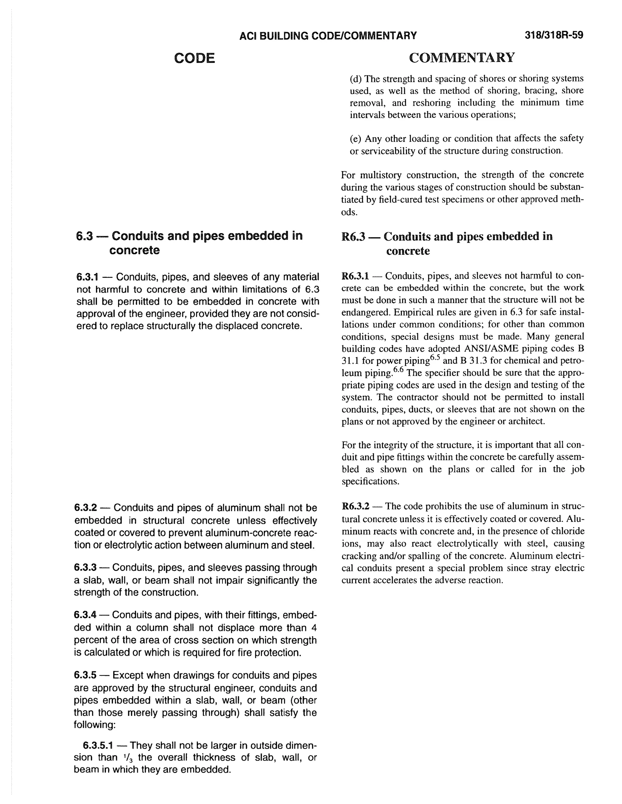 American Concrete Institute ACI 318 Codes | PDF