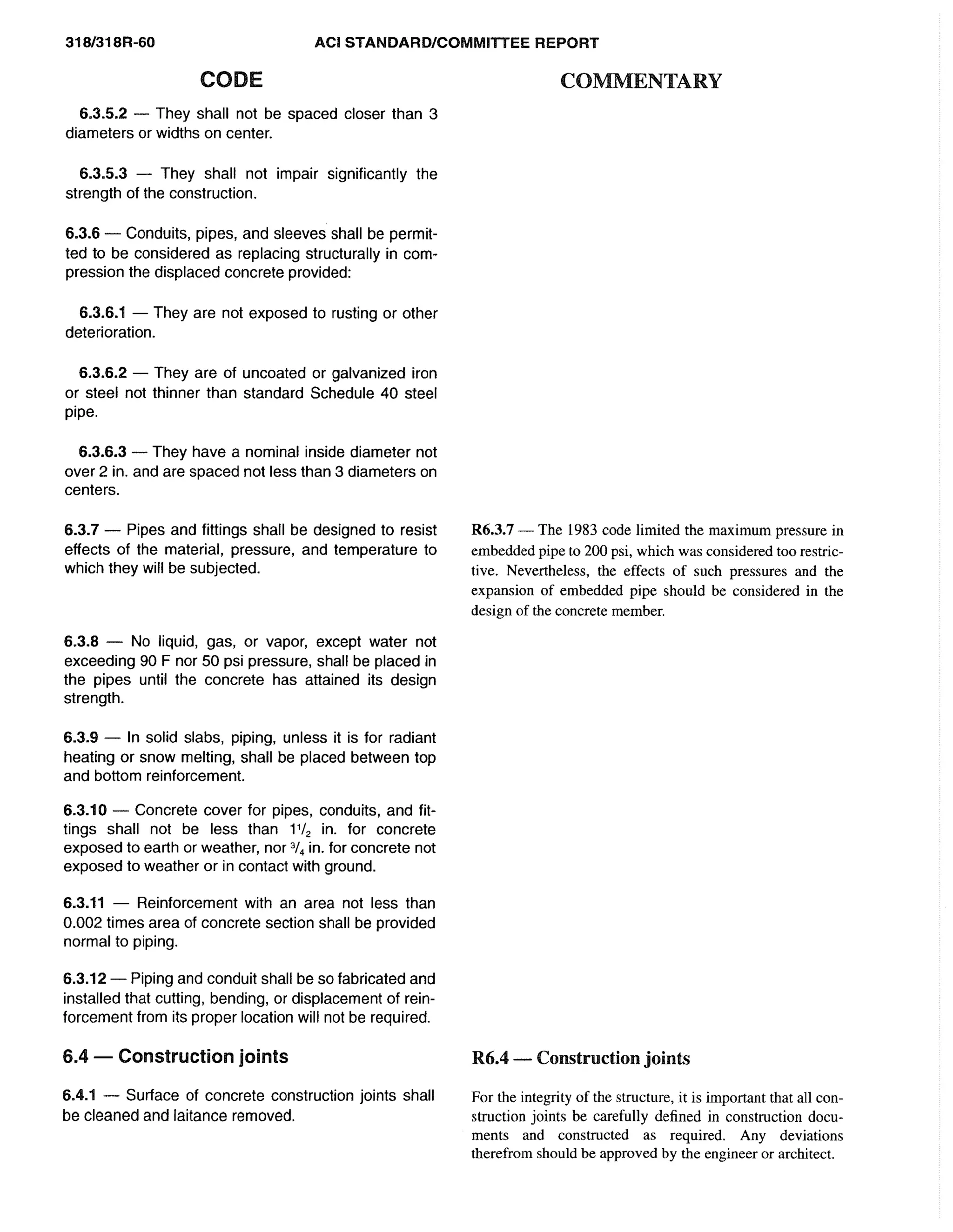 American Concrete Institute ACI 318 Codes | PDF