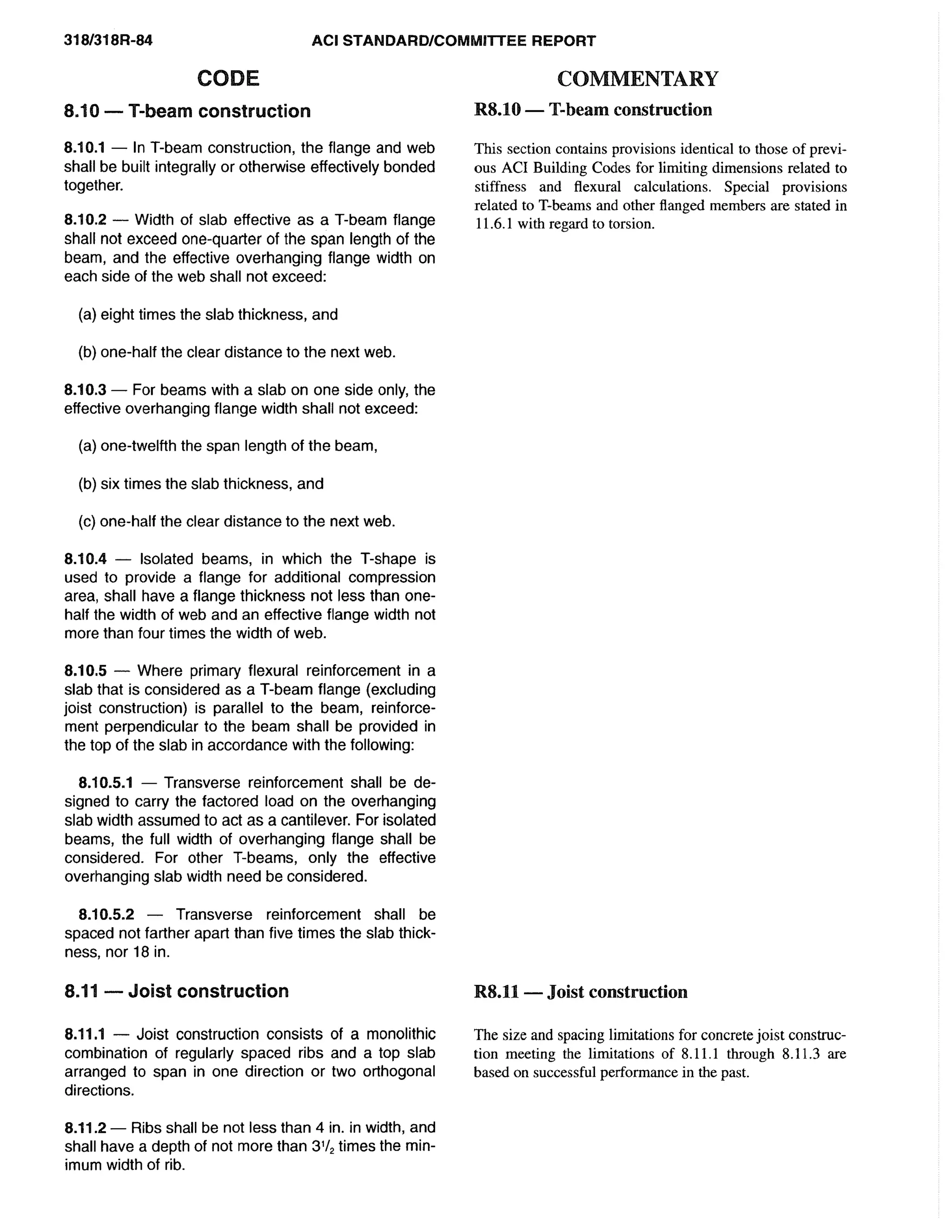 American Concrete Institute ACI 318 Codes | PDF