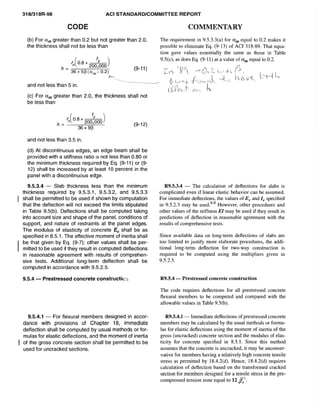 American Concrete Institute ACI 318 Codes | PDF