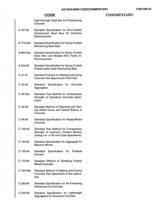 American Concrete Institute ACI 318 Codes | PDF