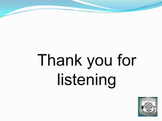 Thank you for
listening
 