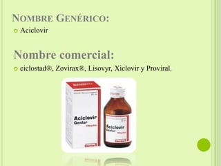 Aciclovir Genéricos