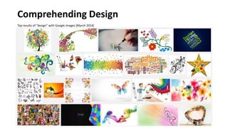 Comprehending Design
Top results of “design” with Google Images (March 2014)
 