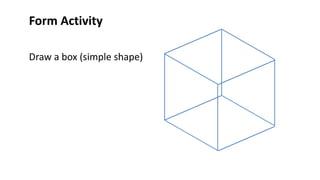 Form Activity
Draw a box (simple shape)
 