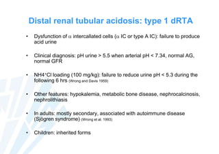 Diagnosing Rta 1-4. Acid-base disorders. Elena Levtchenko (eng) | PPTX