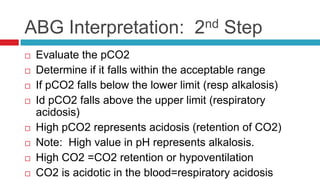 Evaluate other values of ABGs to determine the primary problem