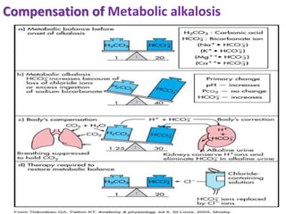 Compensation of Metabolic alkalosis
 