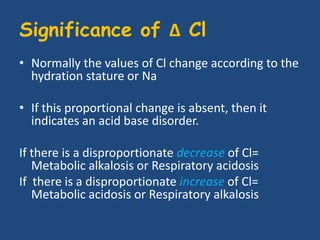 Cl&d Values Interpretation of the Arterial Blood Gas analysis | PPTX