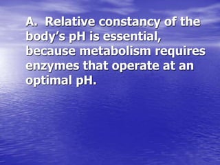 Acid base homeostasis | PPT