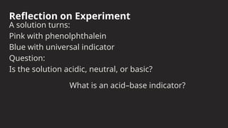 Comprehensive Year 11 Chemistry Guide to pH and Acid-Base Indicators | PPTX