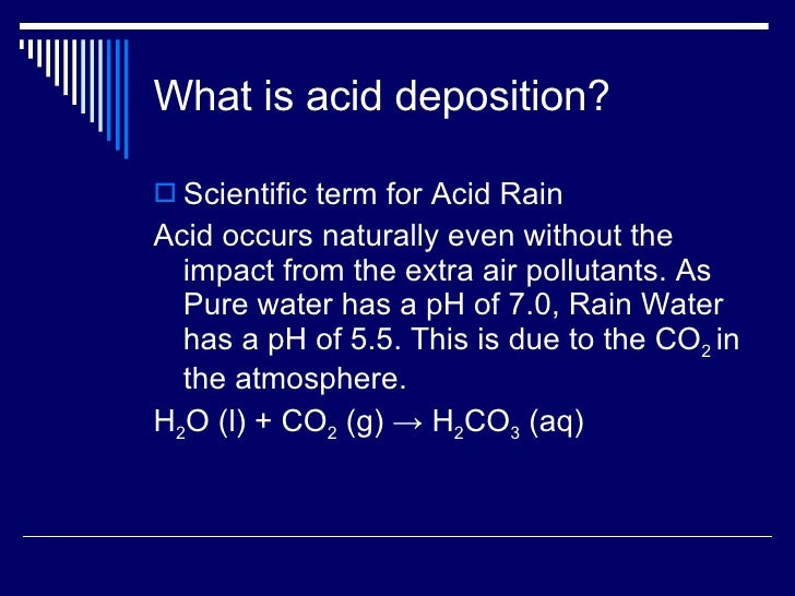 Acid Deposition