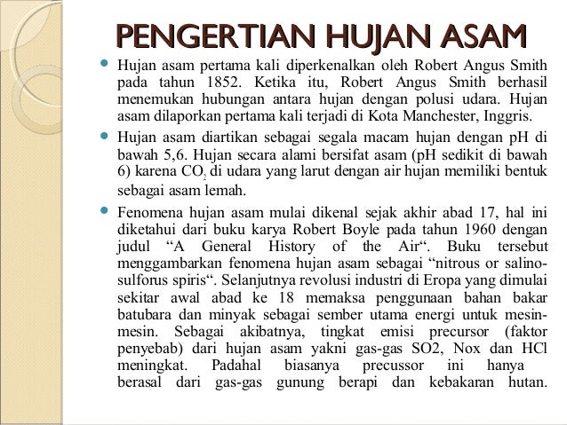 Acid Rain Hujan Asam