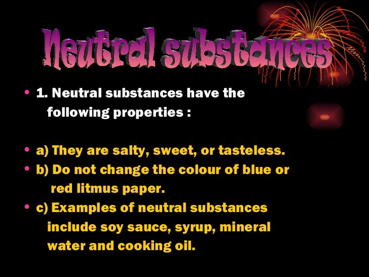 Acid & alkaline note