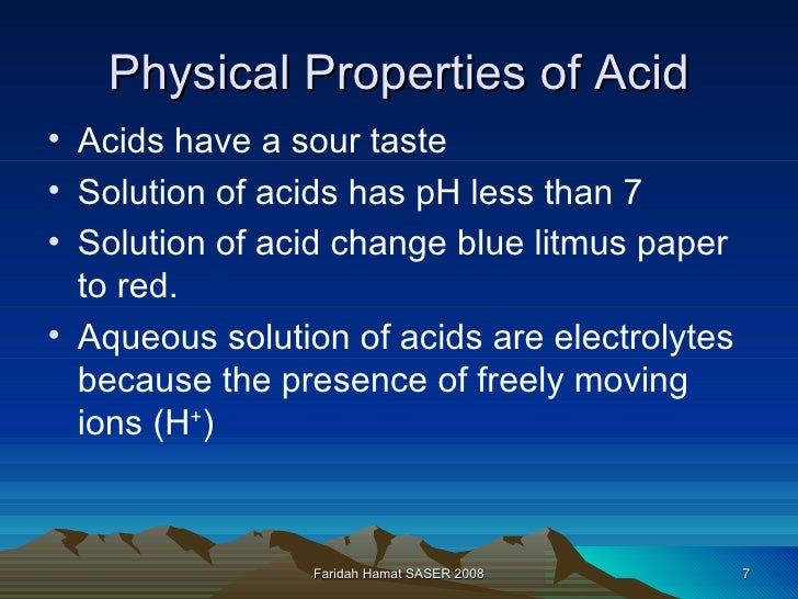 Physical properties of acids Science Acids Bases and Salts