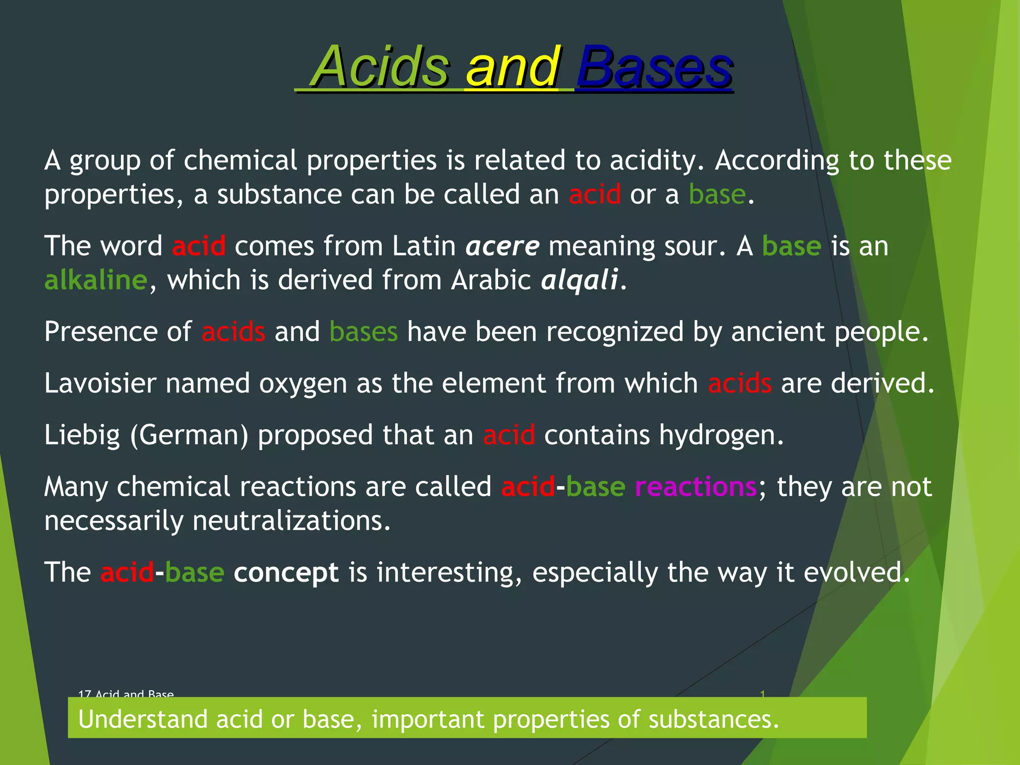 Ppt The Chemistry Of Acids And Bases Powerpoint PPT Condensation Of
