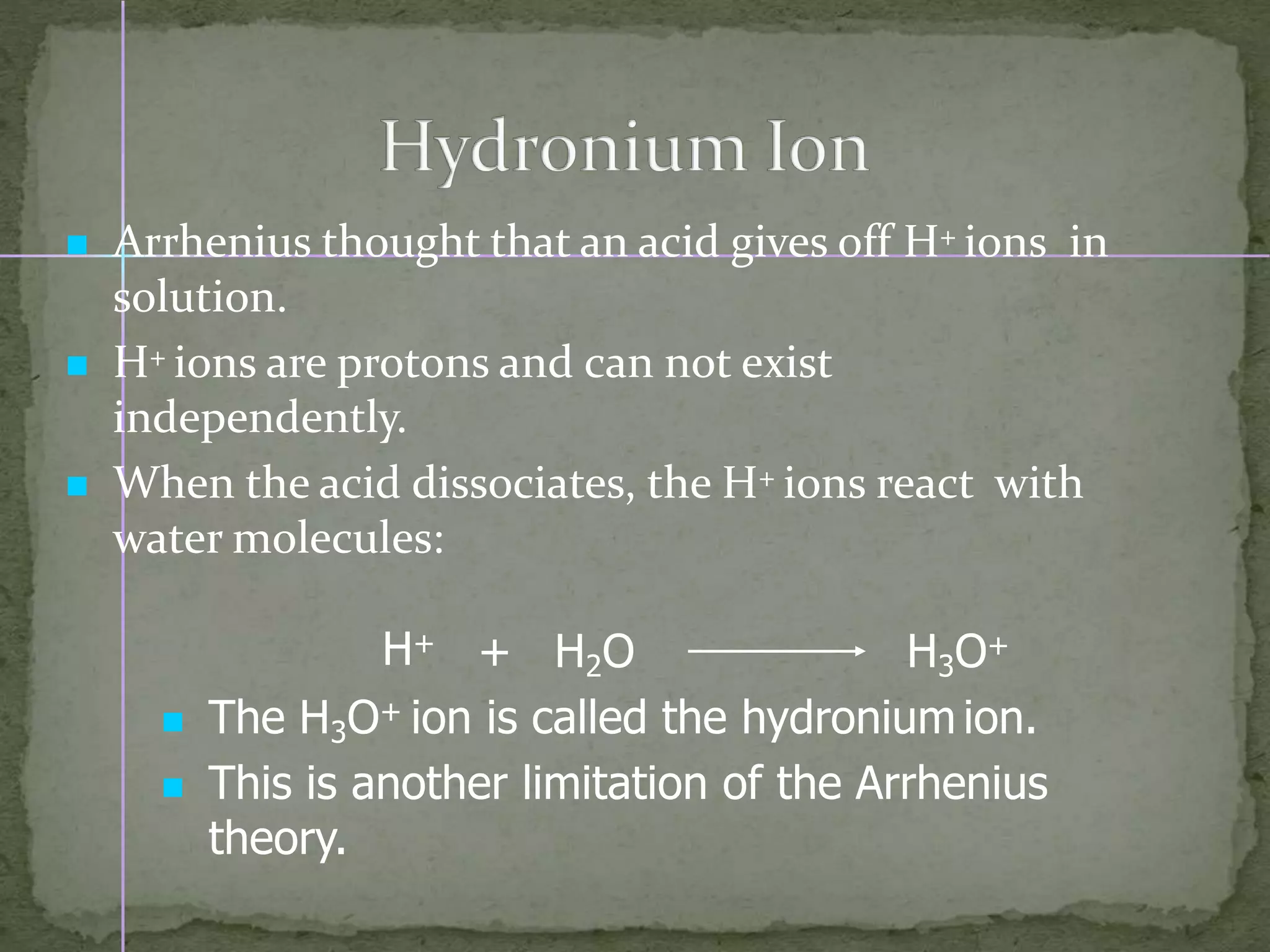 Acid and base theories | PPTX