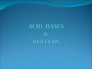 Acid and bases | PPT