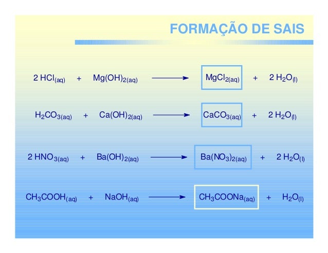 acido base sal agua acido base e sal acido base sal agua acido base e sal