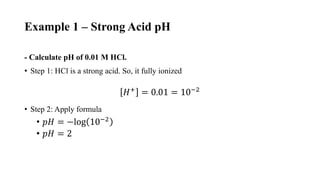 Acids, Bases, and pH in Analytical Chemistry | PDF