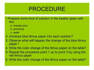 Acid, base and salt | PPT | Chemistry | Science