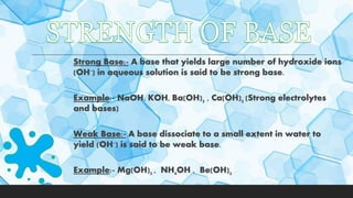 Acid, base and salt wasi | PDF