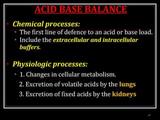 ACID BASE BALANCE Slide 17
