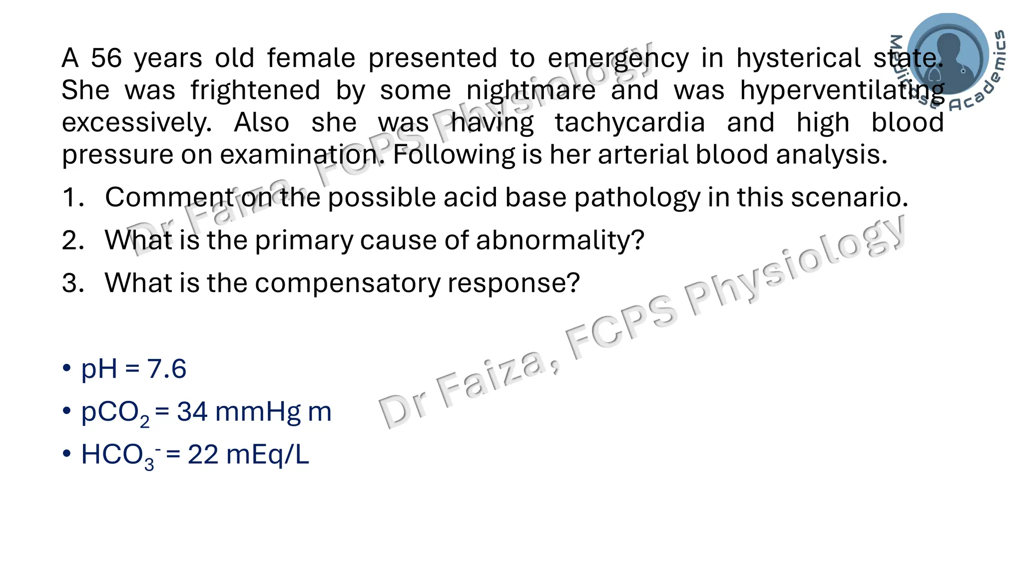 Acid base balance; interpretation & lines of defence