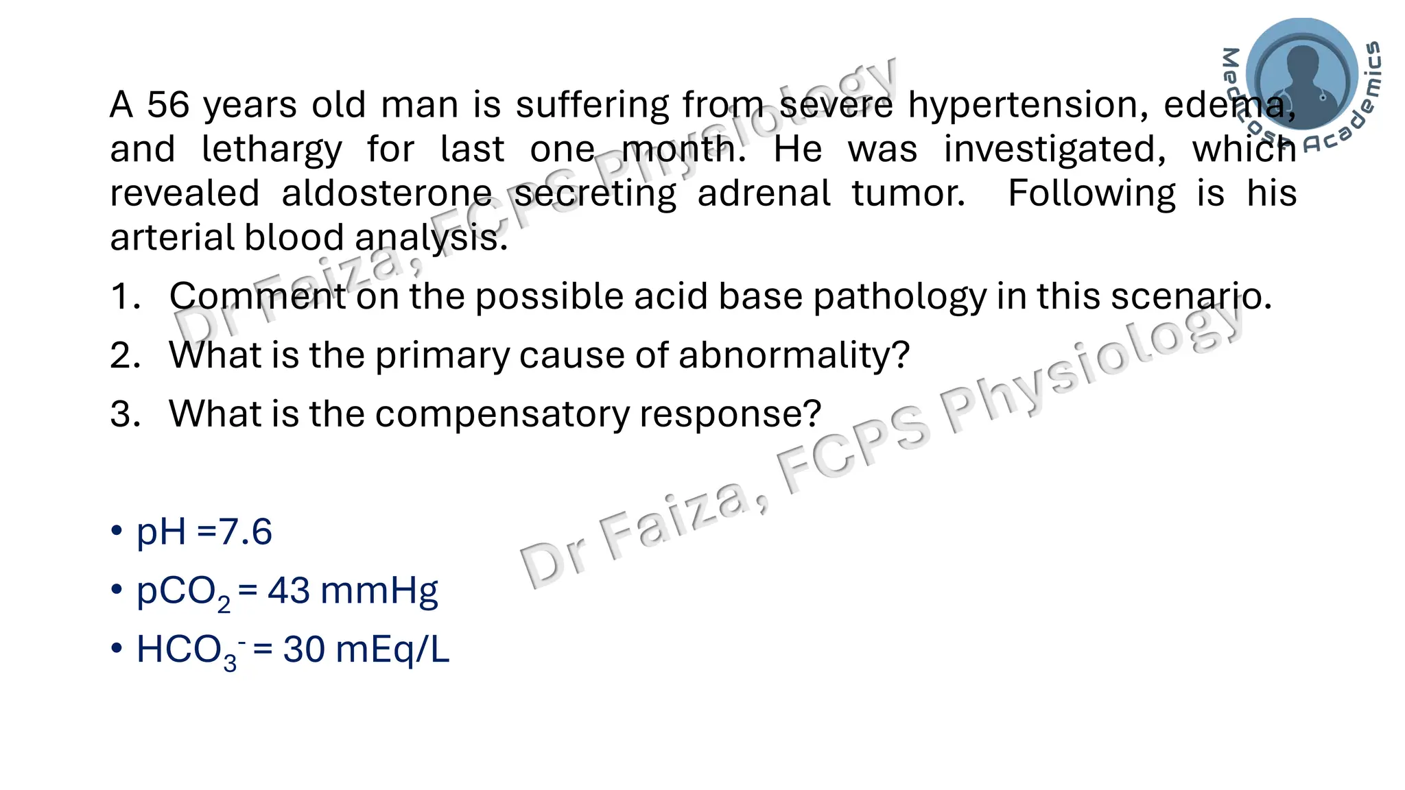 Acid base balance; interpretation & lines of defence
