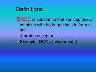 Base Substance Acid base balance heraa | PPTX