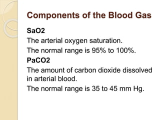 Normal Sao2 Levels PRESENT: Acid base balance hossam (1).ppt