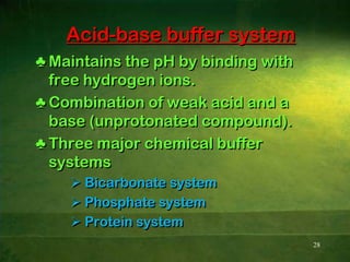 15pH SCALEPh of the ECF: 7.40NORMALACIDOSISALKALOSISDEATHDEATH7.37.57.46.88.0Venous BloodArterial Blood