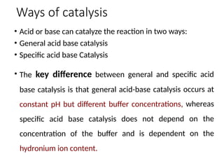 Acid base Catalysis.pptxbgggggggggggggggggg | PPTX
