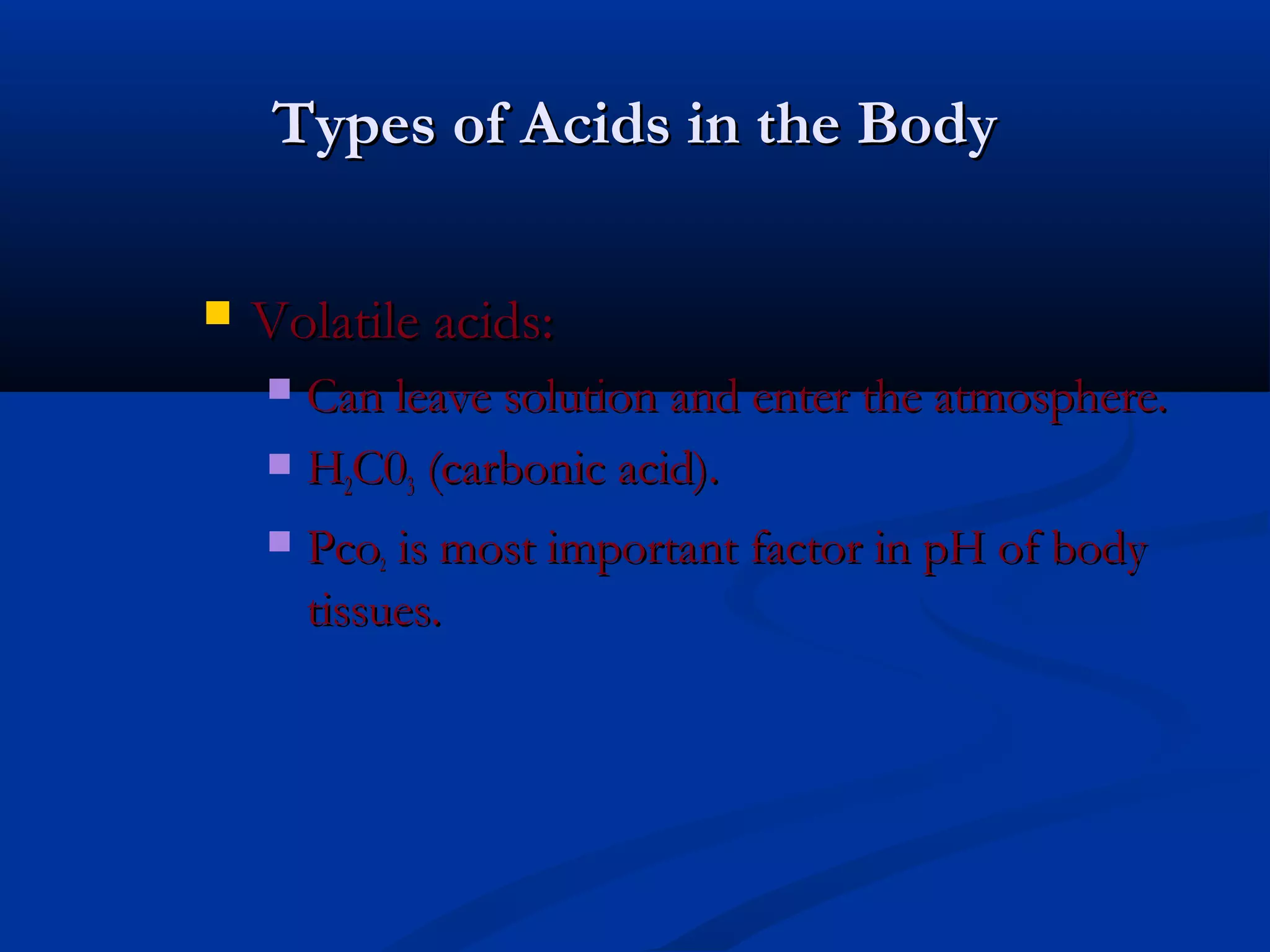 Acid base disturbances | PPT