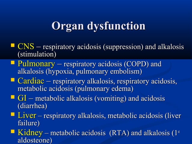 Acid base disturbances | PPT