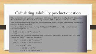 Calculating solubility product question
 