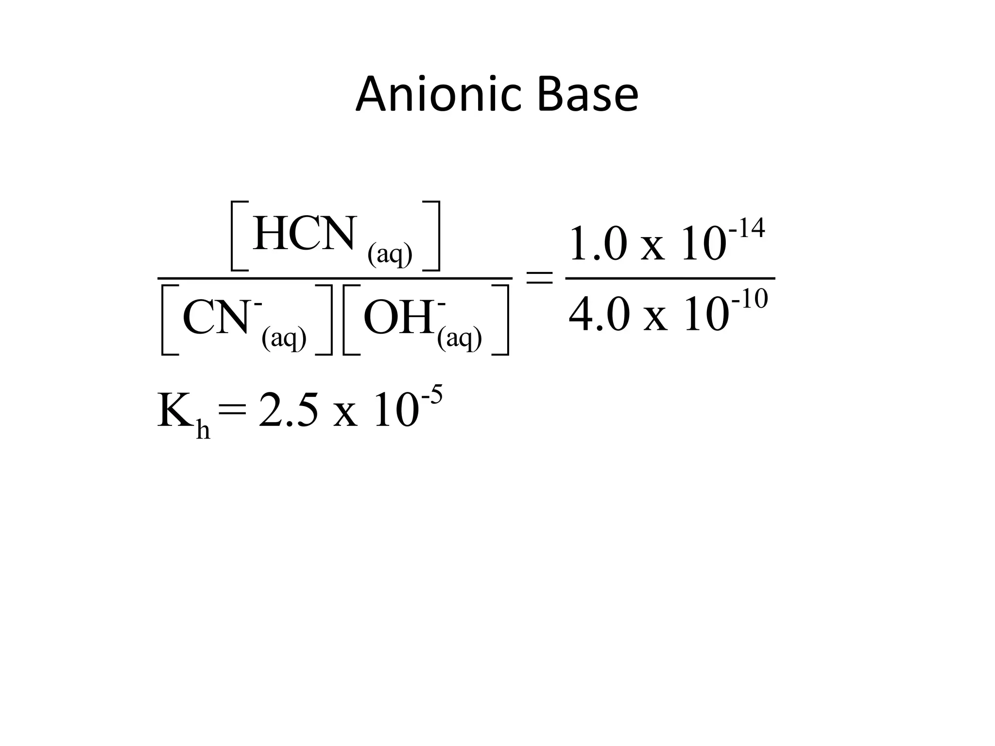Anionic Base