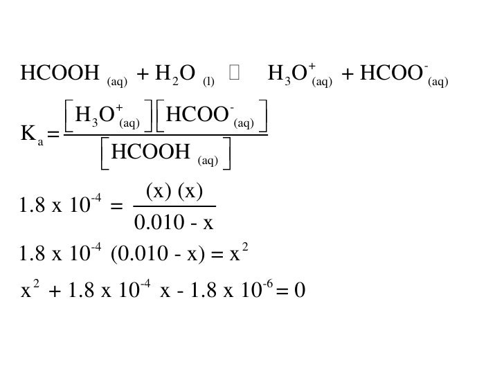 Acid Base Equilibrium