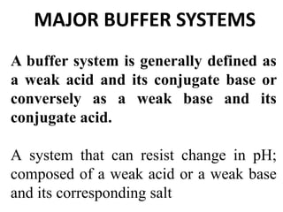 Acid base homeostasis - a brief study | PPTX