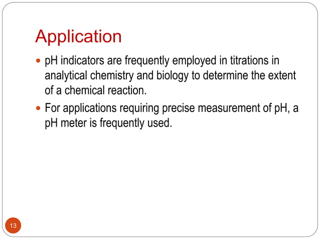 Acid base indicator | PPTX | Chemistry | Science