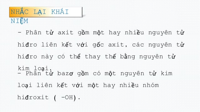 Powerpoint Bai Axit Bazơ Va Muối Powerpoint Bai Axit Bazơ Va Muối
