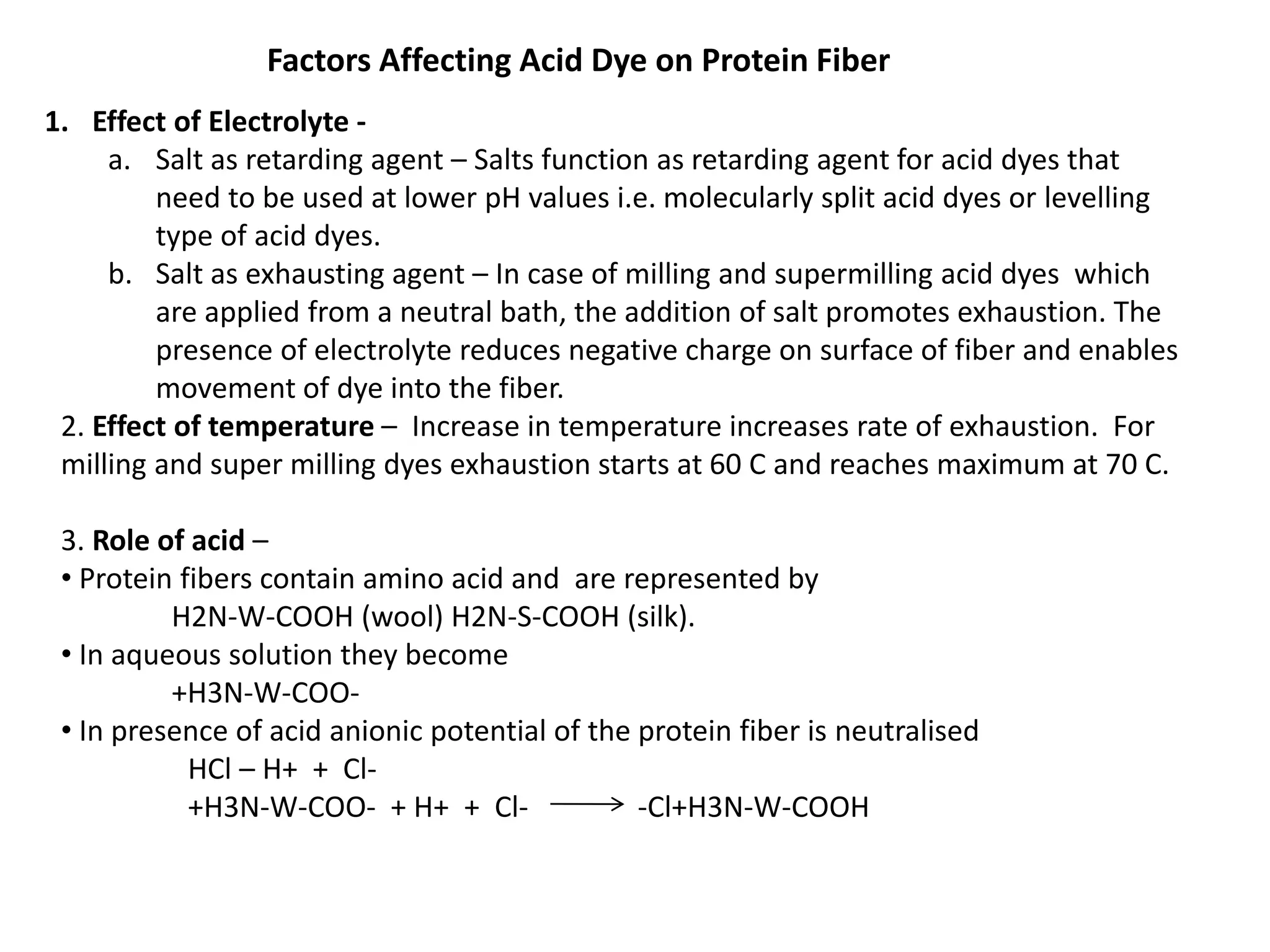 Aciddyes Acid dye on wool silk.ppt