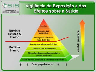 Vigilância da Exposição e dos
    ASSESSORIA &
SISTEMAS INTEGRADOS       Efeitos sobre a Saúde



       Domínio
      Externo &
       Interno


       Domínio
       Interno
 