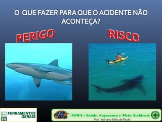 SSMA - Saúde, Segurança e Meio Ambiente 
Prof. Adriano Ortiz de Paulo 
 