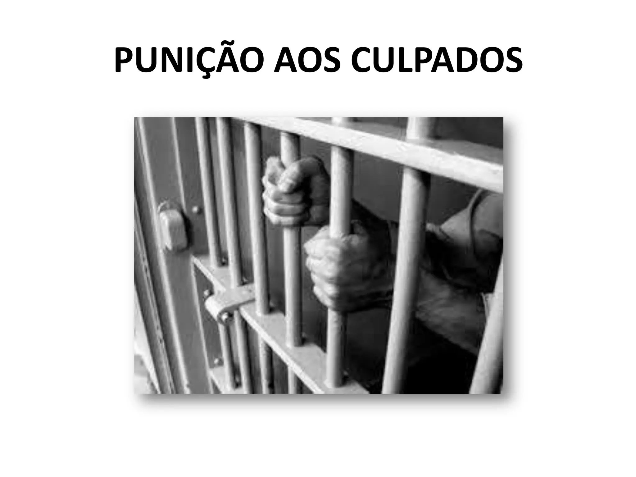 PUNIÇÃO AOS CULPADOS
 